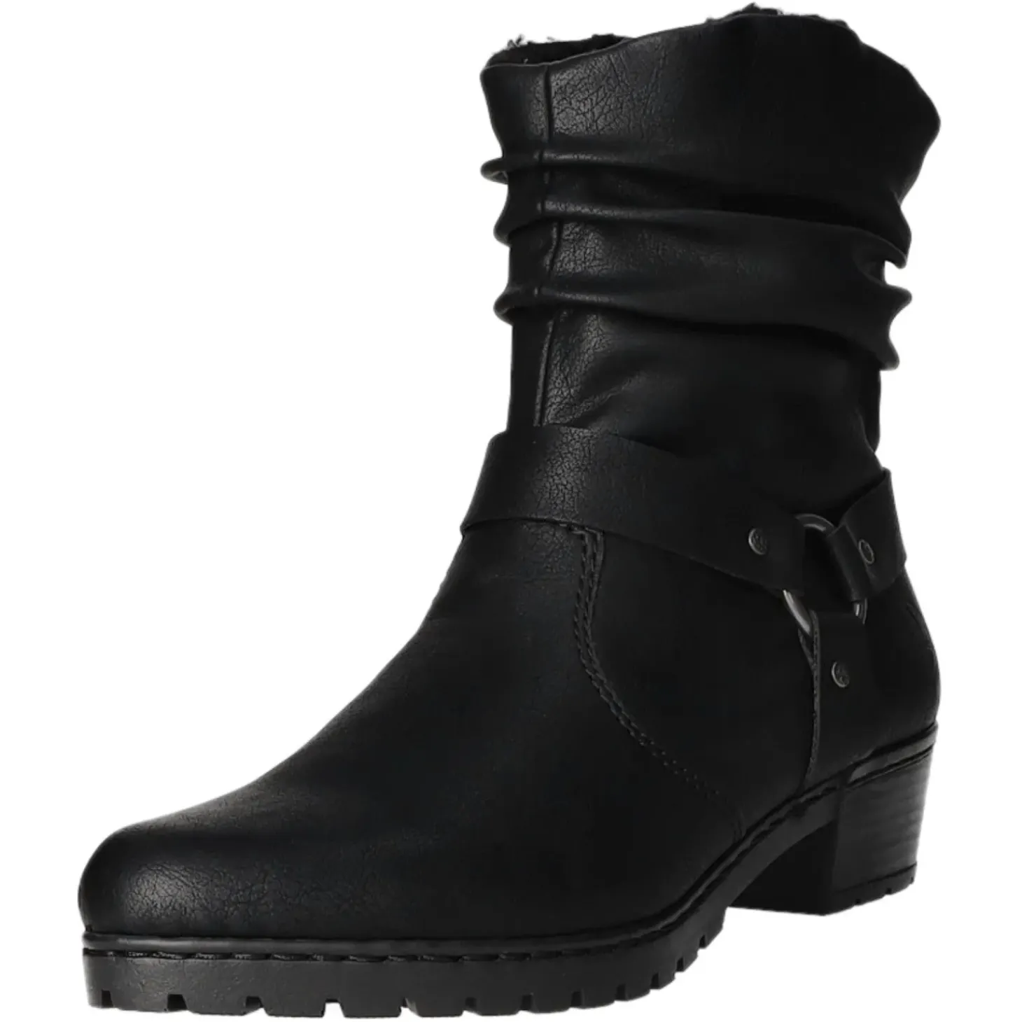 Rieker Schlupf-/Reißverschlußstiefelette Warmfutter ab 35mm Absatz