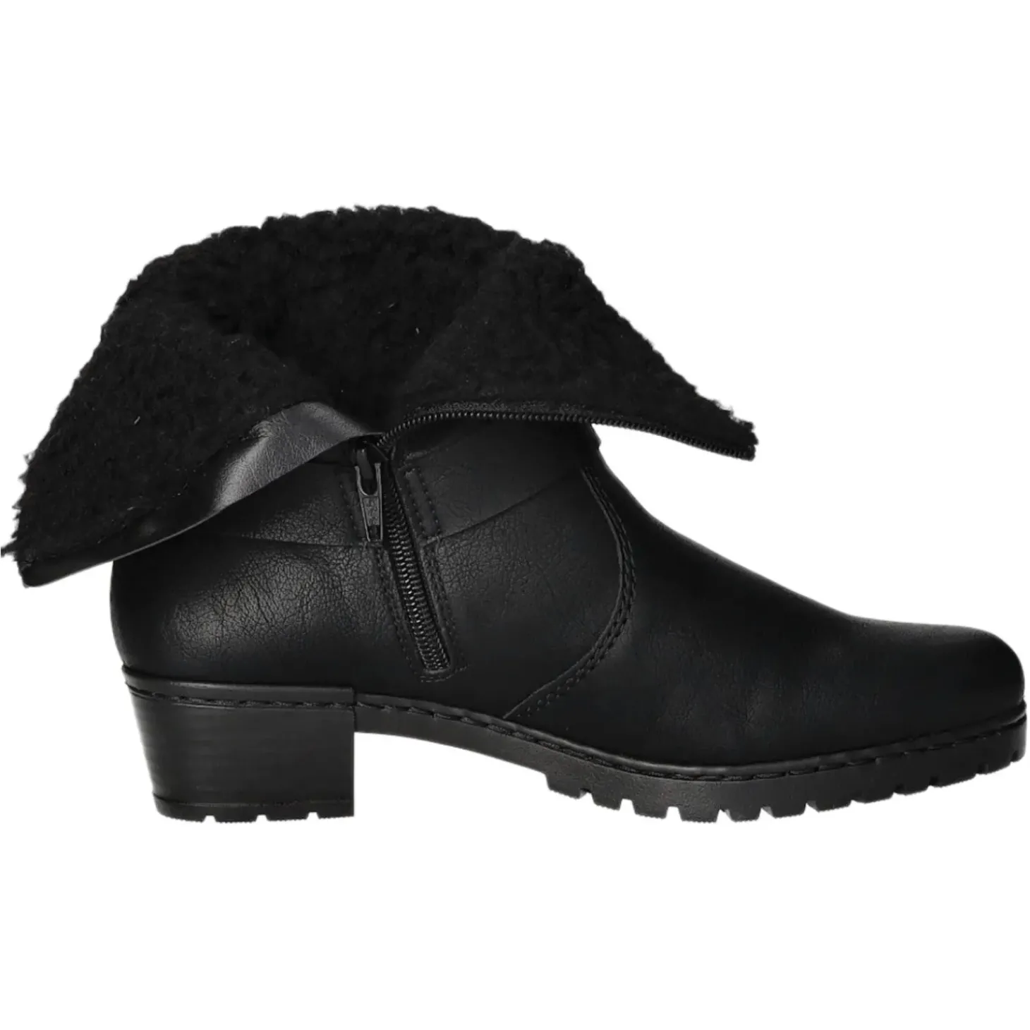 Rieker Schlupf-/Reißverschlußstiefelette Warmfutter ab 35mm Absatz
