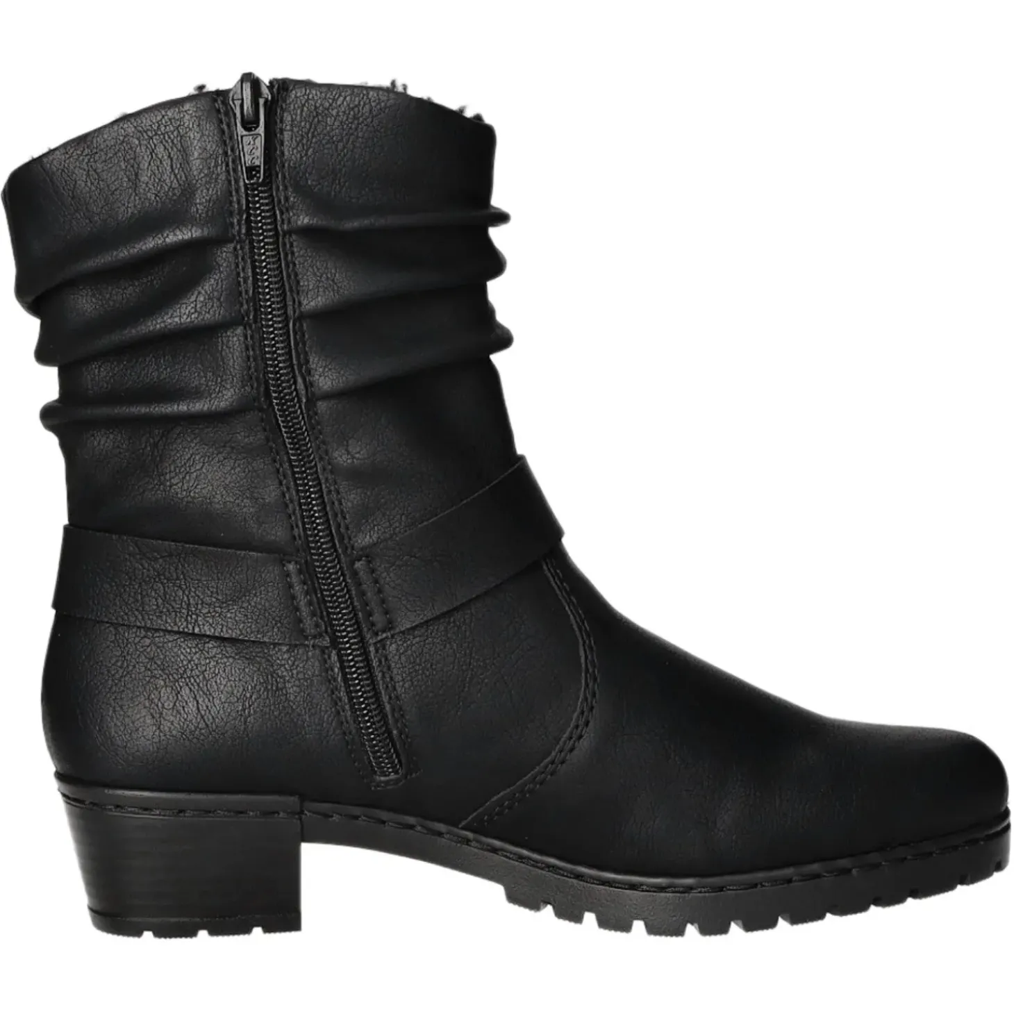 Rieker Schlupf-/Reißverschlußstiefelette Warmfutter ab 35mm Absatz