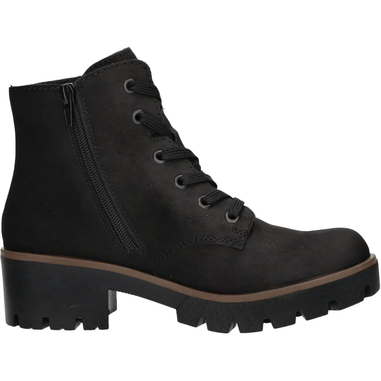Rieker Schnürstiefelette Kaltfutter ab 35mm Absatz