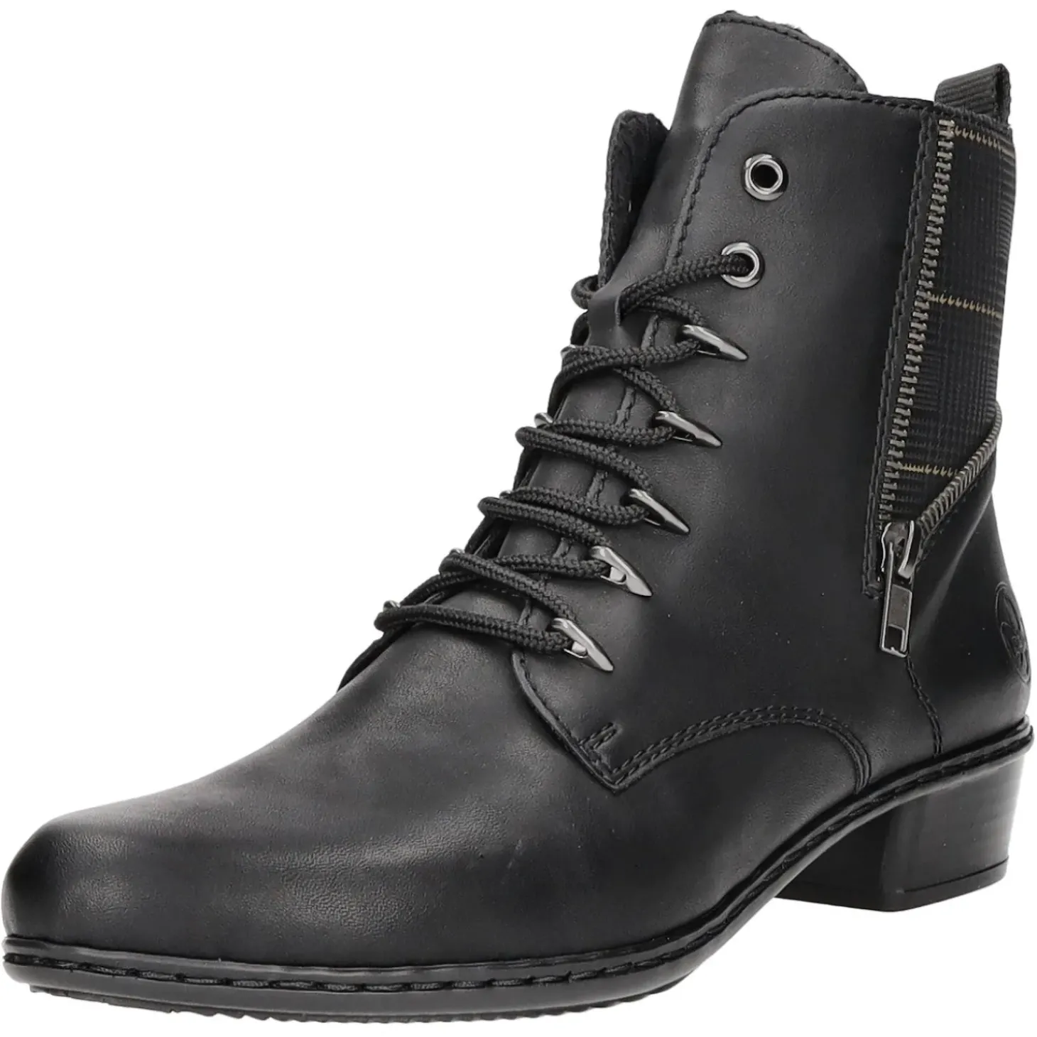 Rieker Schnürstiefelette Kaltfutter ab 35mm Absatz