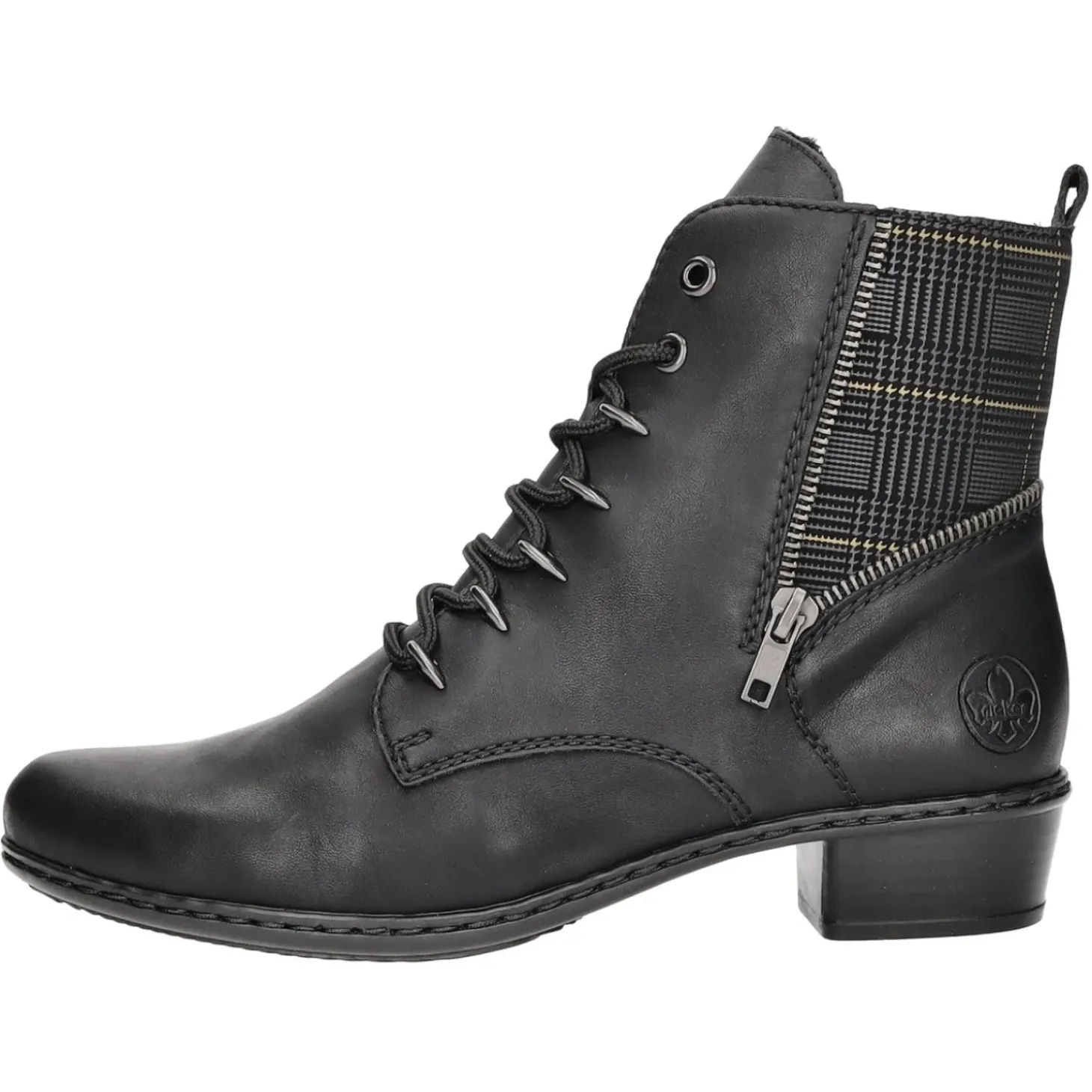 Rieker Schnürstiefelette Kaltfutter ab 35mm Absatz