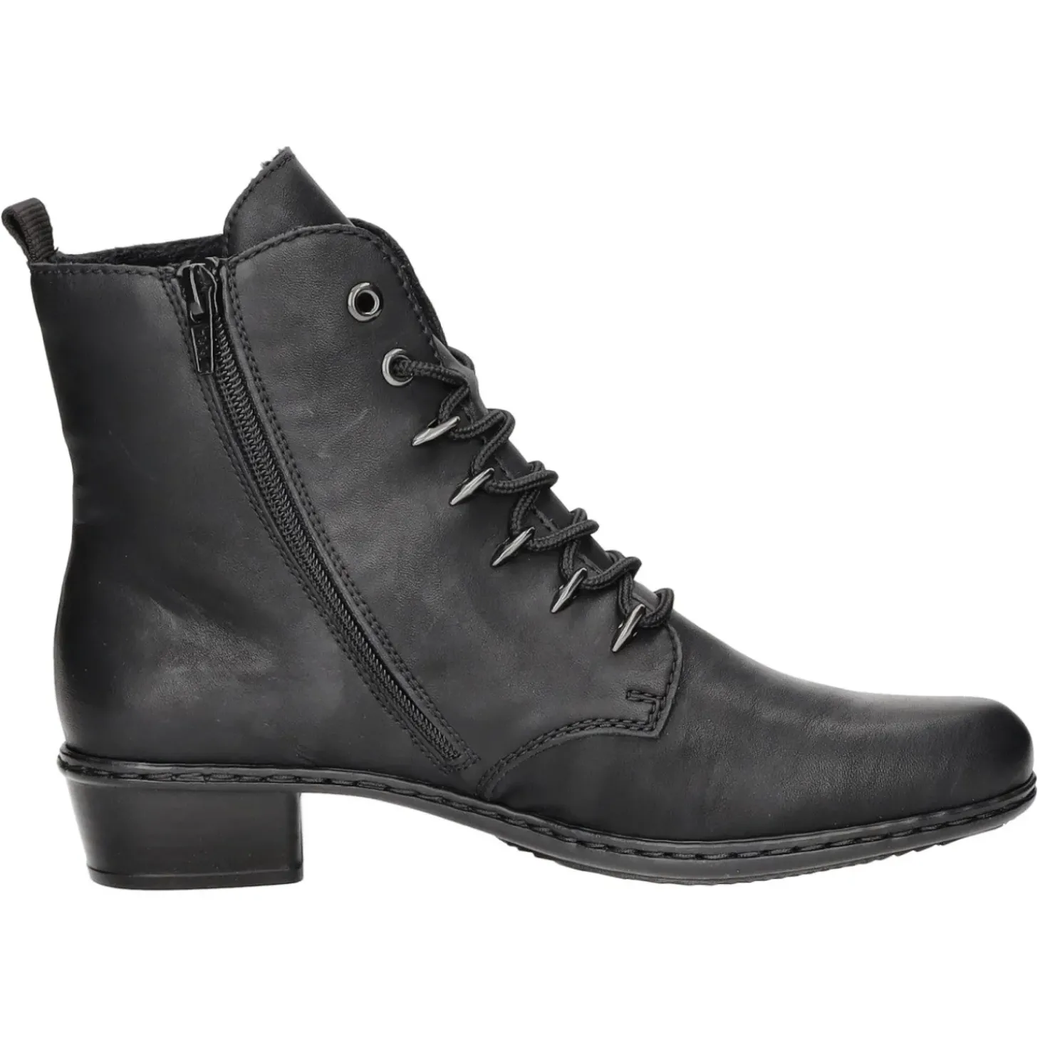 Rieker Schnürstiefelette Kaltfutter ab 35mm Absatz