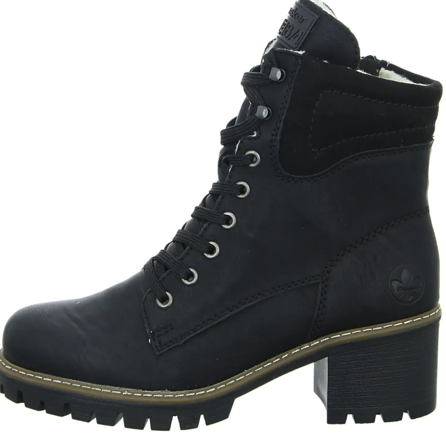Rieker Schnürstiefelette Warmfutter ab 35mm Absatz