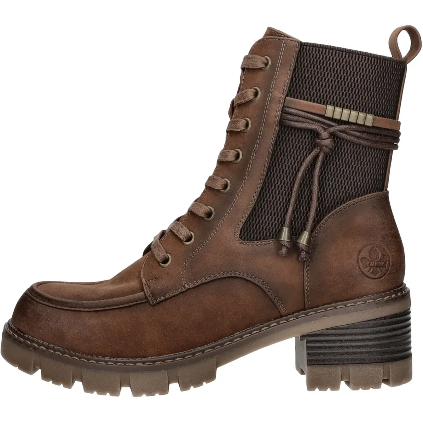 Rieker Schnürstiefelette Warmfutter ab 35mm Absatz