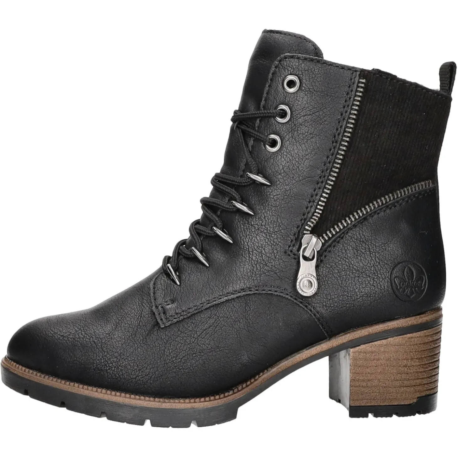 Rieker Schnürstiefelette Warmfutter ab 35mm Absatz