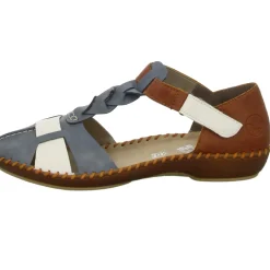 Rieker Slipper/Kletthalbschuh luftdurchlässig (durchbrochenes/geflochtenes Obermaterial)