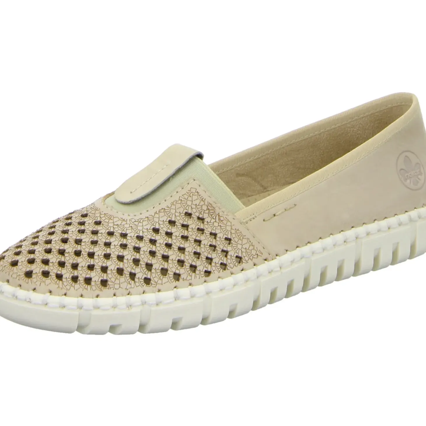 Rieker Slipper/Kletthalbschuh luftdurchlässig (durchbrochenes/geflochtenes Obermaterial)