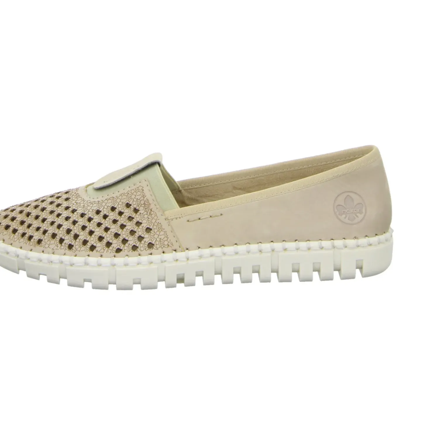 Rieker Slipper/Kletthalbschuh luftdurchlässig (durchbrochenes/geflochtenes Obermaterial)