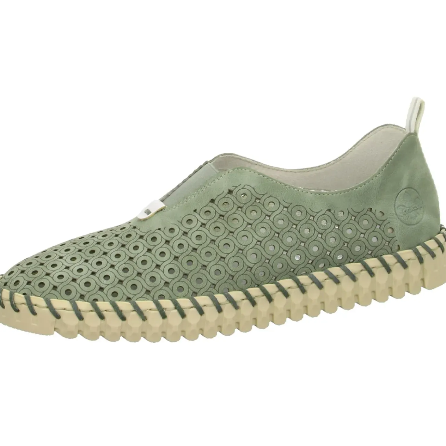 Rieker Slipper/Kletthalbschuh luftdurchlässig (durchbrochenes/geflochtenes Obermaterial)