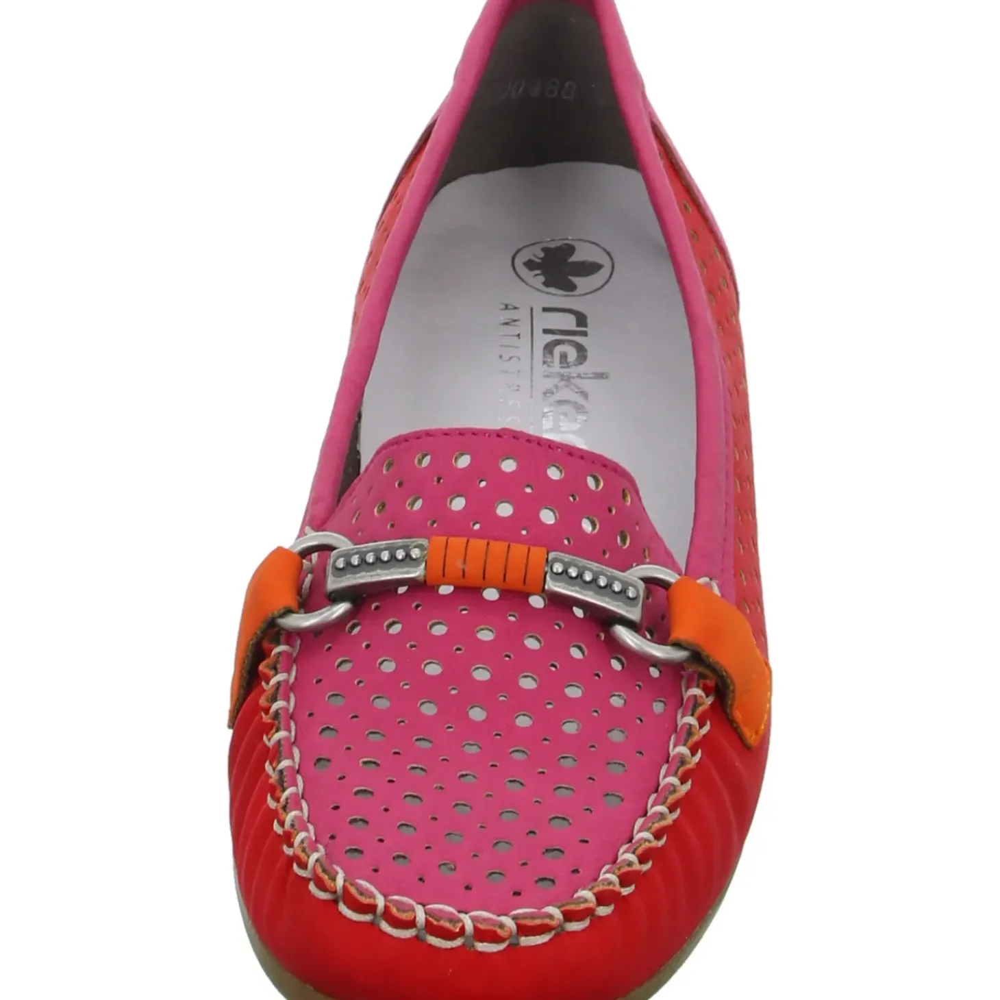Rieker Slipper/Kletthalbschuh luftdurchlässig (durchbrochenes/geflochtenes Obermaterial)