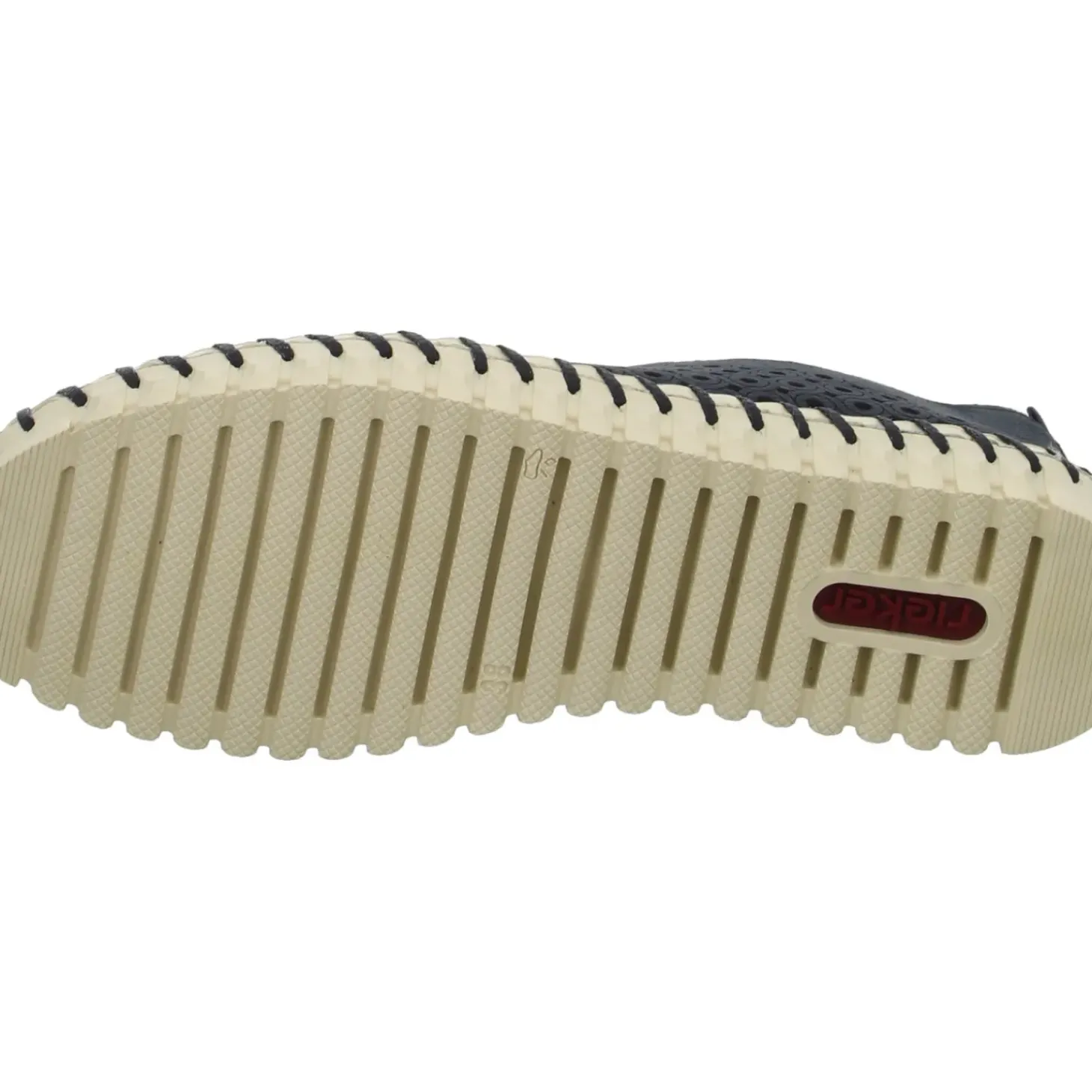 Rieker Slipper/Kletthalbschuh luftdurchlässig (durchbrochenes/geflochtenes Obermaterial)