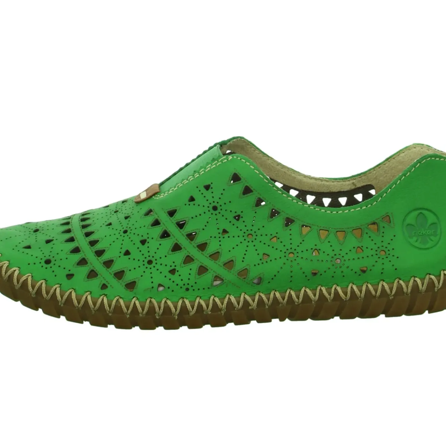 Rieker Slipper/Kletthalbschuh luftdurchlässig (durchbrochenes/geflochtenes Obermaterial)