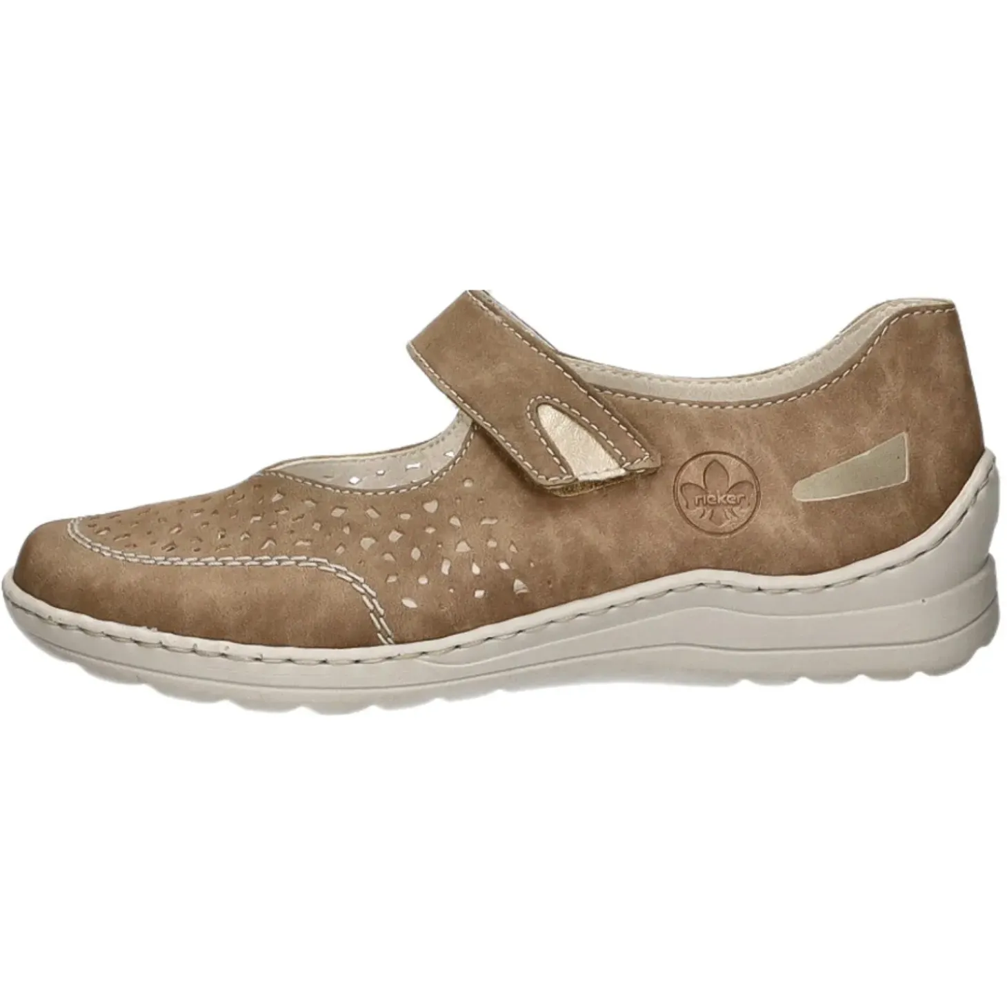 Rieker Slipper/Kletthalbschuh luftdurchlässig (durchbrochenes/geflochtenes Obermaterial)