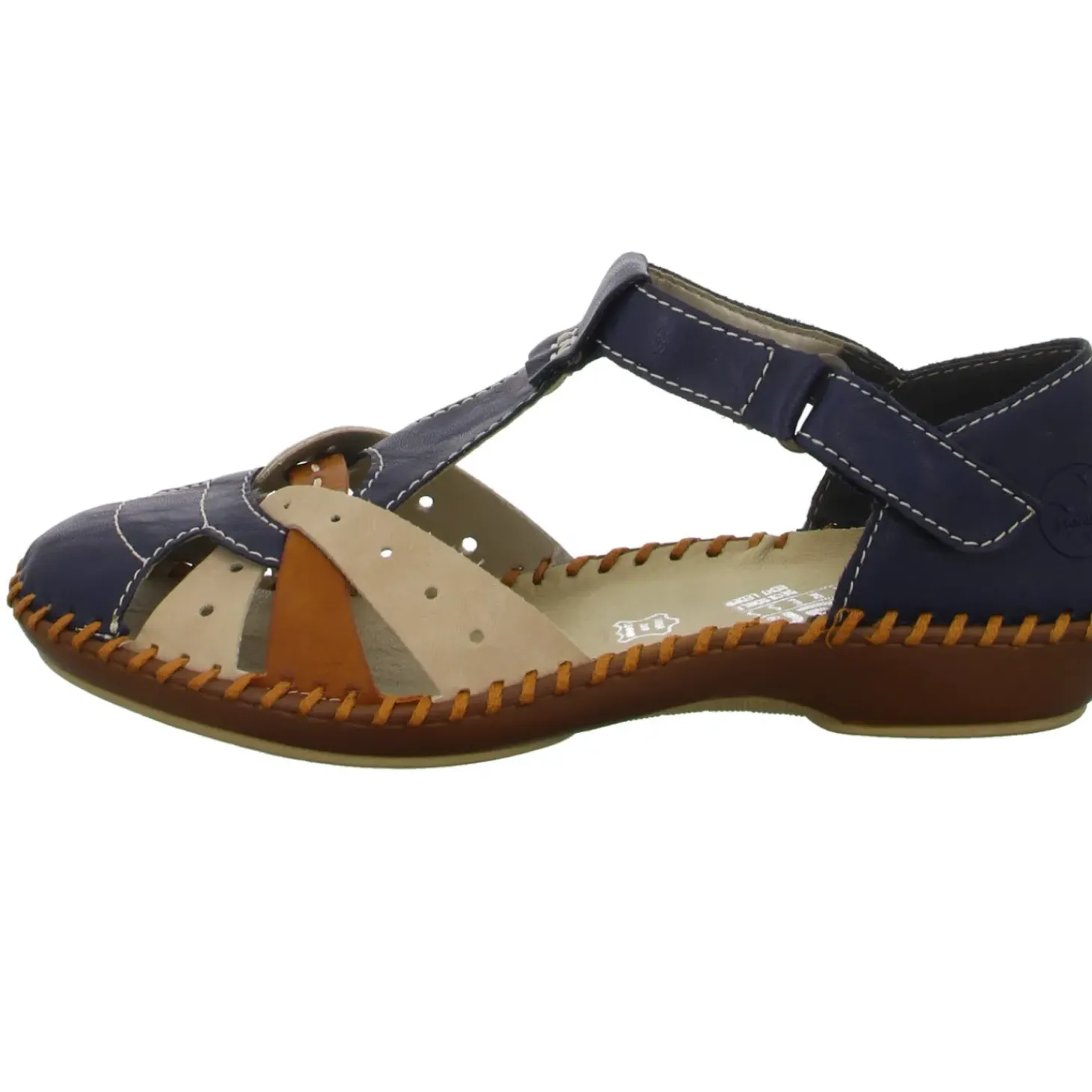 Rieker Slipper/Kletthalbschuh luftdurchlässig (durchbrochenes/geflochtenes Obermaterial)