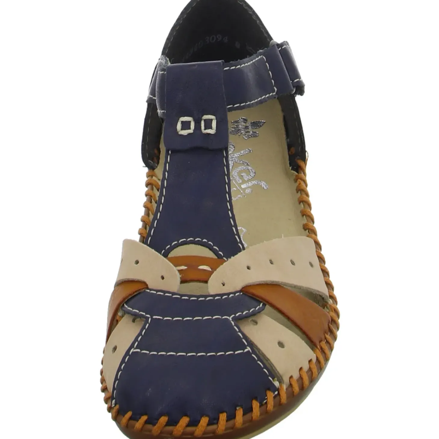Rieker Slipper/Kletthalbschuh luftdurchlässig (durchbrochenes/geflochtenes Obermaterial)