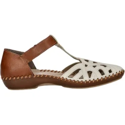Rieker Slipper/Kletthalbschuh luftdurchlässig (durchbrochenes/geflochtenes Obermaterial)