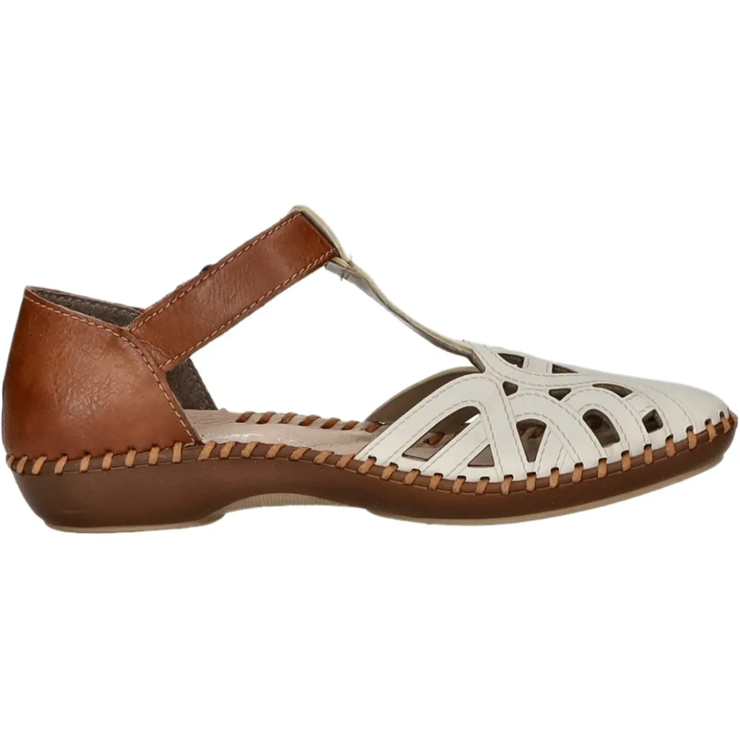 Rieker Slipper/Kletthalbschuh luftdurchlässig (durchbrochenes/geflochtenes Obermaterial)
