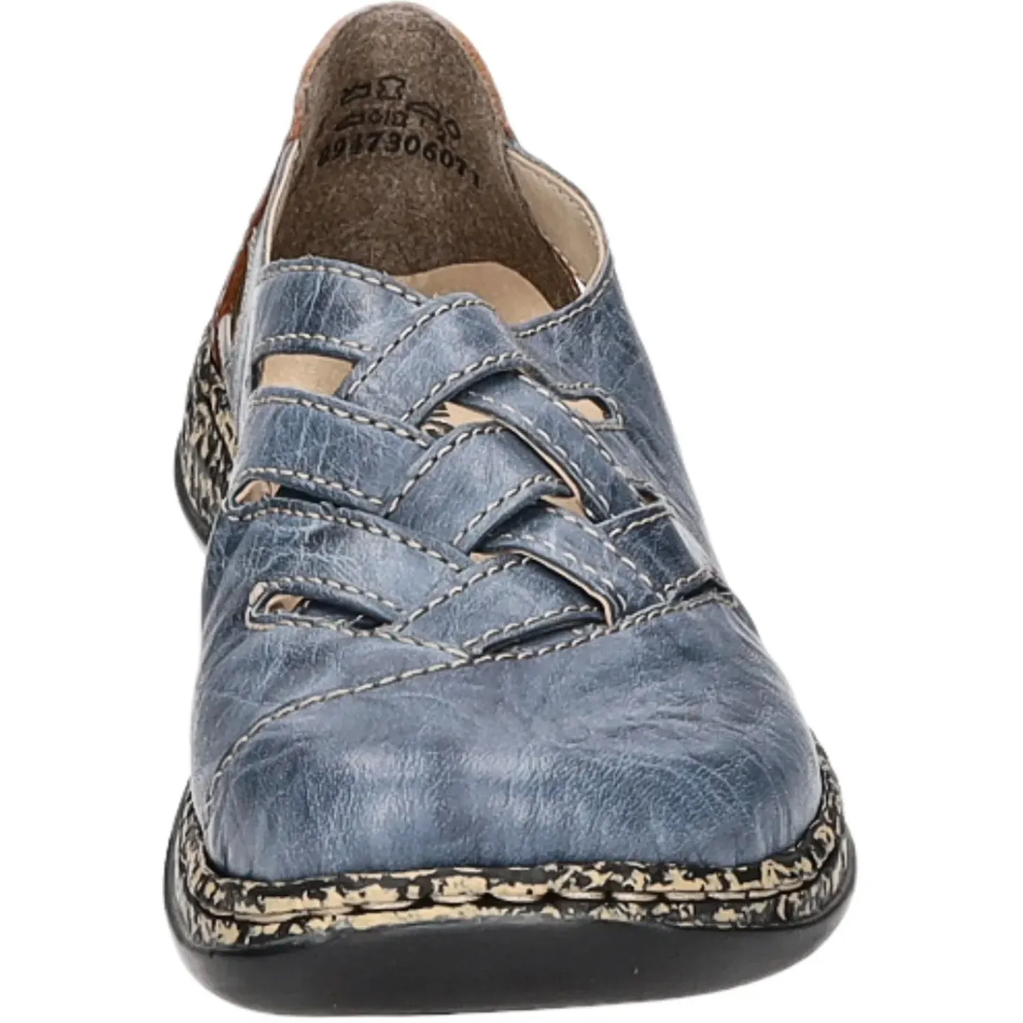 Rieker Slipper/Kletthalbschuh luftdurchlässig (durchbrochenes/geflochtenes Obermaterial)