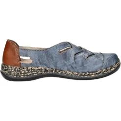 Rieker Slipper/Kletthalbschuh luftdurchlässig (durchbrochenes/geflochtenes Obermaterial)