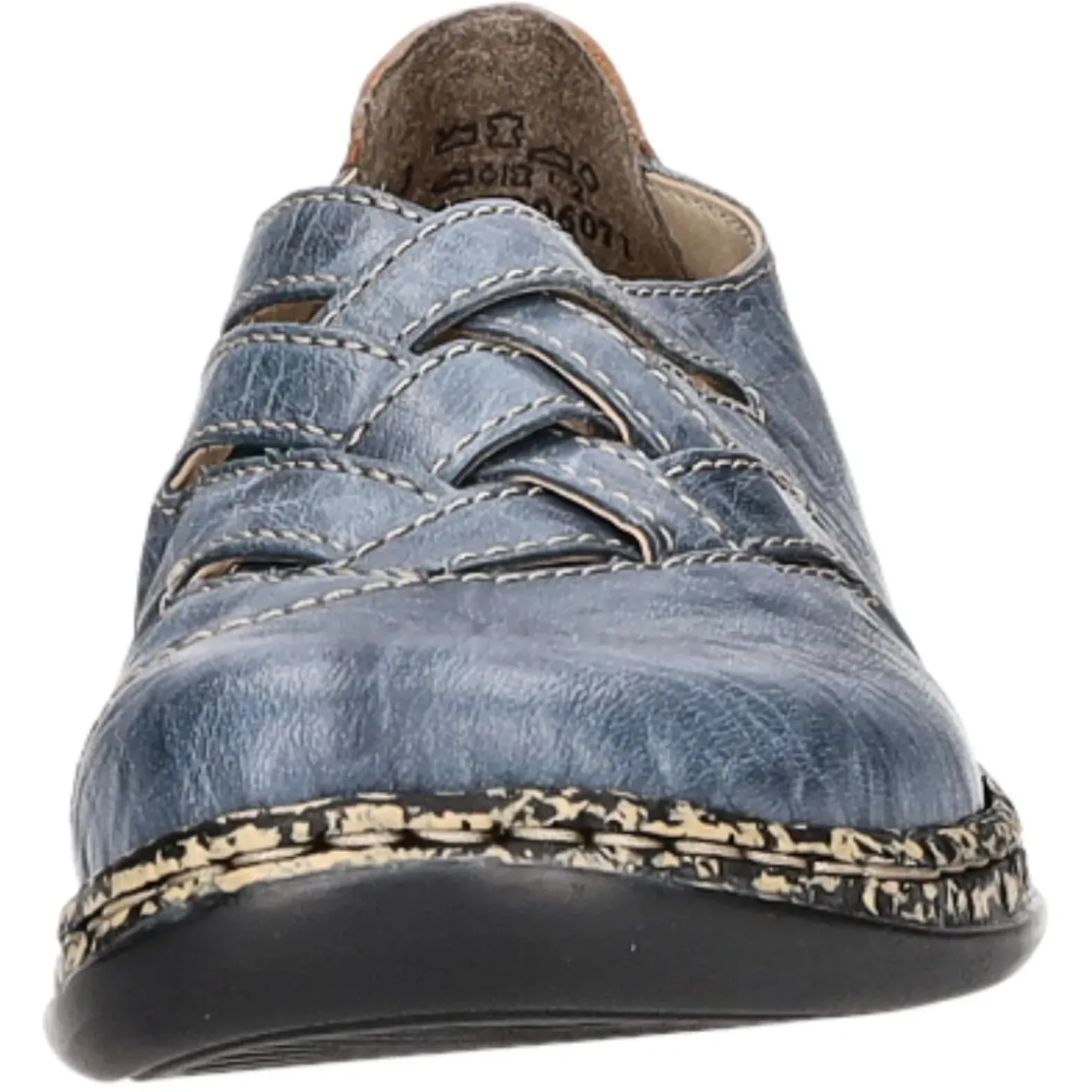 Rieker Slipper/Kletthalbschuh luftdurchlässig (durchbrochenes/geflochtenes Obermaterial)