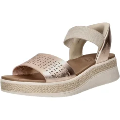 Skechers Keil Sandalette ab 30mm Sohlenhöhe Bobs Sun Ray-STEP ASIDE