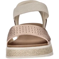 Skechers Keil Sandalette ab 30mm Sohlenhöhe Bobs Sun Ray-STEP ASIDE