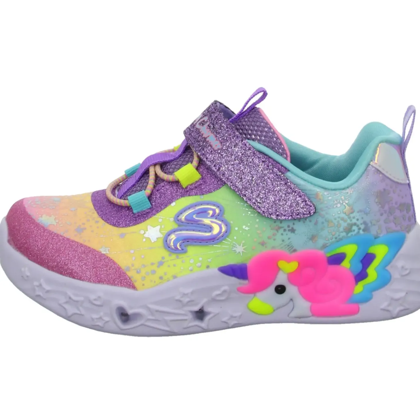 Skechers Lauflernstiefel Kaltfutter S Lights® Unicorn Charmer-TWILIGHT DREAM
