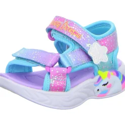Skechers Minilette S Lights-Unicorn Dreams Sandal-MAJESTIC BLISS