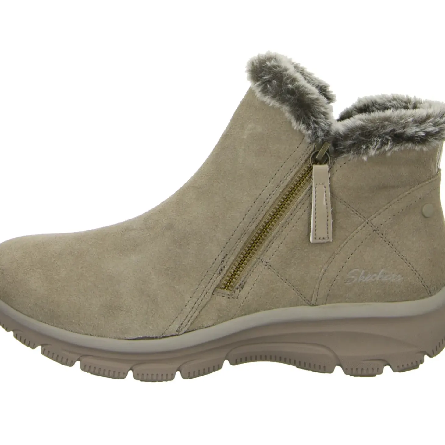Skechers Schlupf-/Reißverschlußstiefelette Warmfutter bis 35mm Absatz (casual) Easy Going-HIGH ZIP