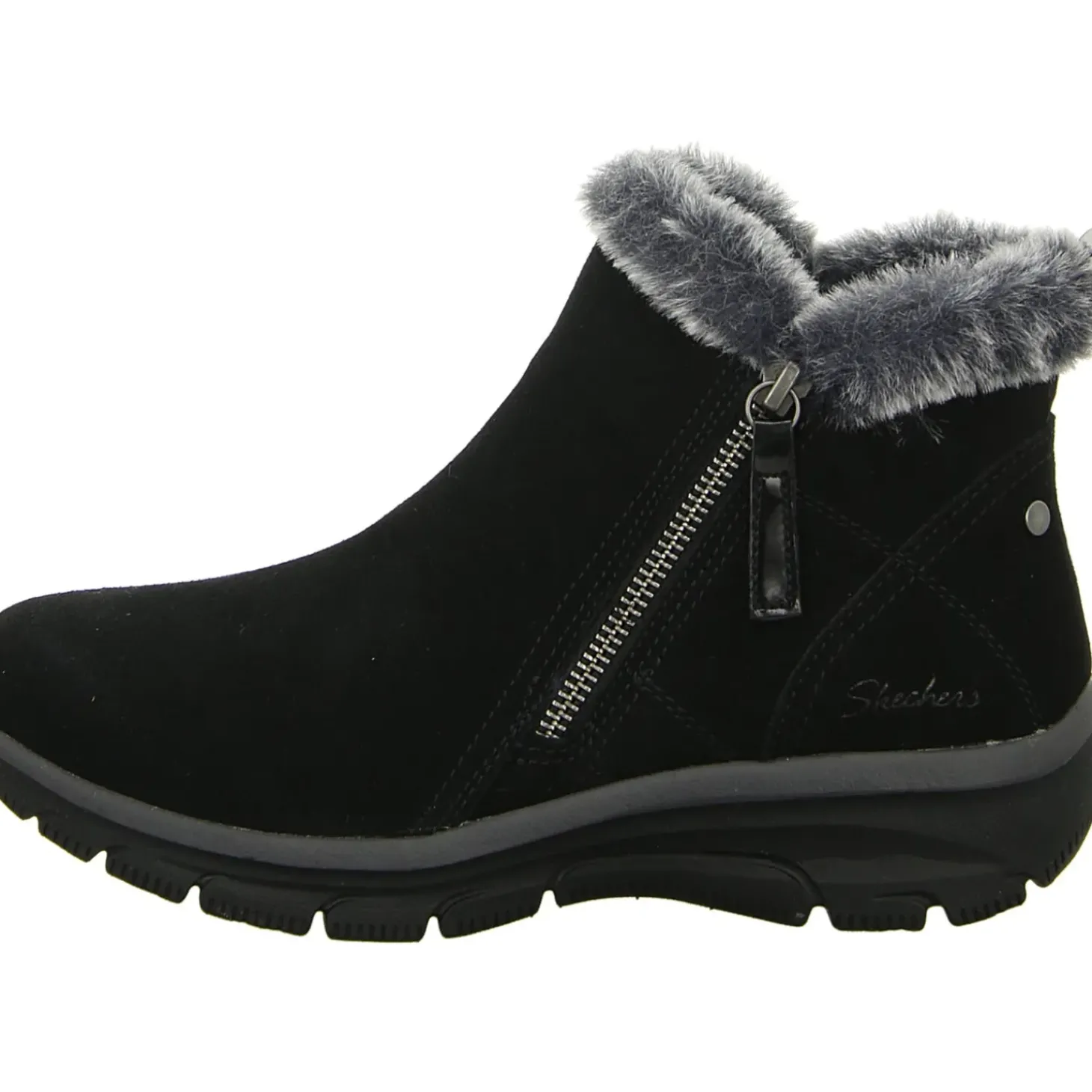 Skechers Schlupf-/Reißverschlußstiefelette Warmfutter bis 35mm Absatz (casual) Easy Going-HIGH ZIP