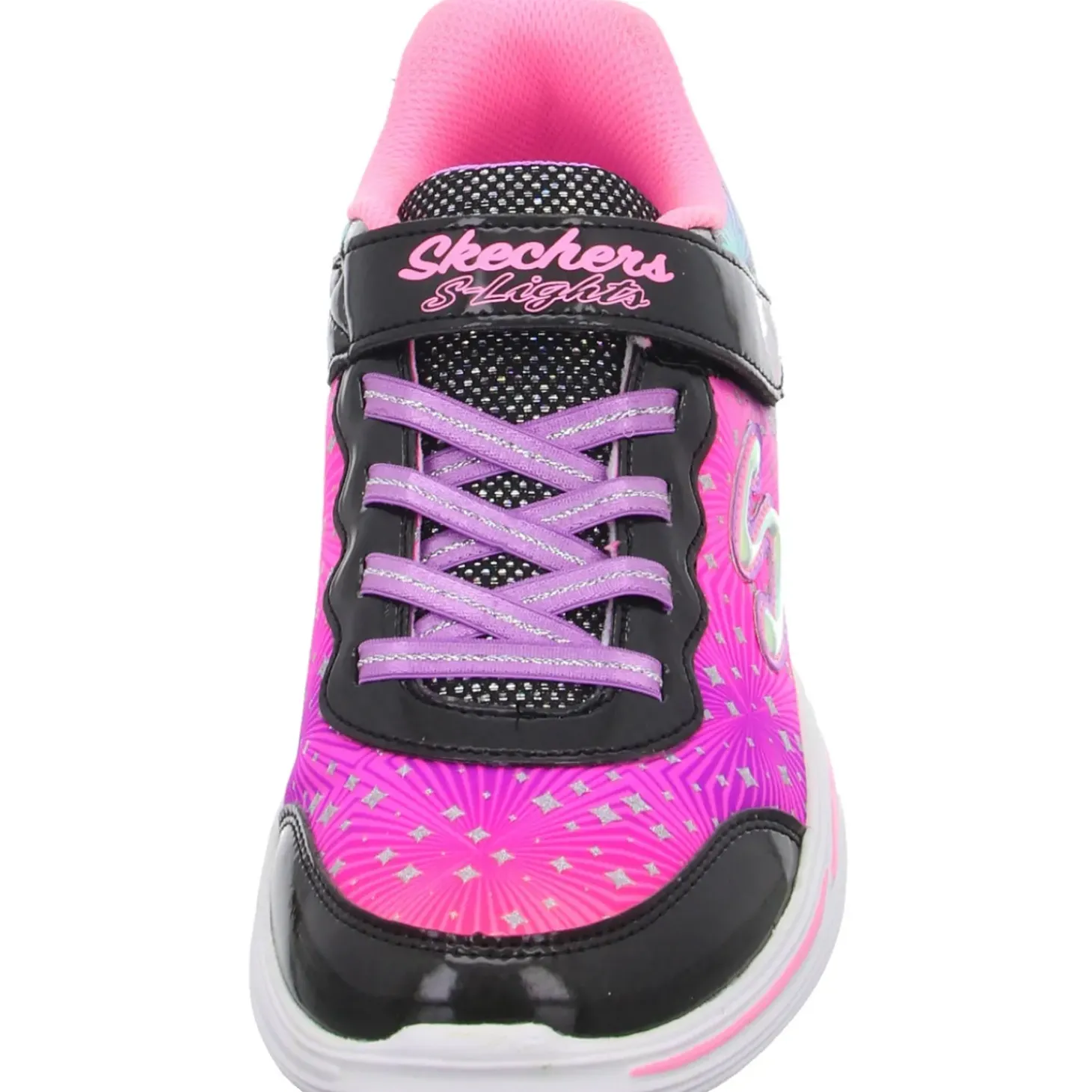 Skechers Slipper/Kletthalbschuh (casual) s lights®-power petals-PAINTED DAISY