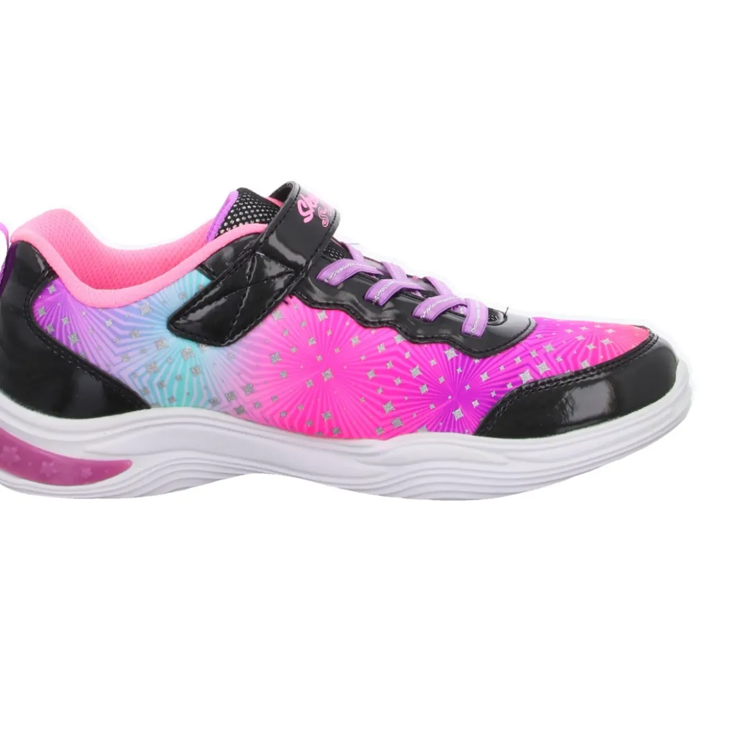 Skechers Slipper/Kletthalbschuh (casual) s lights®-power petals-PAINTED DAISY