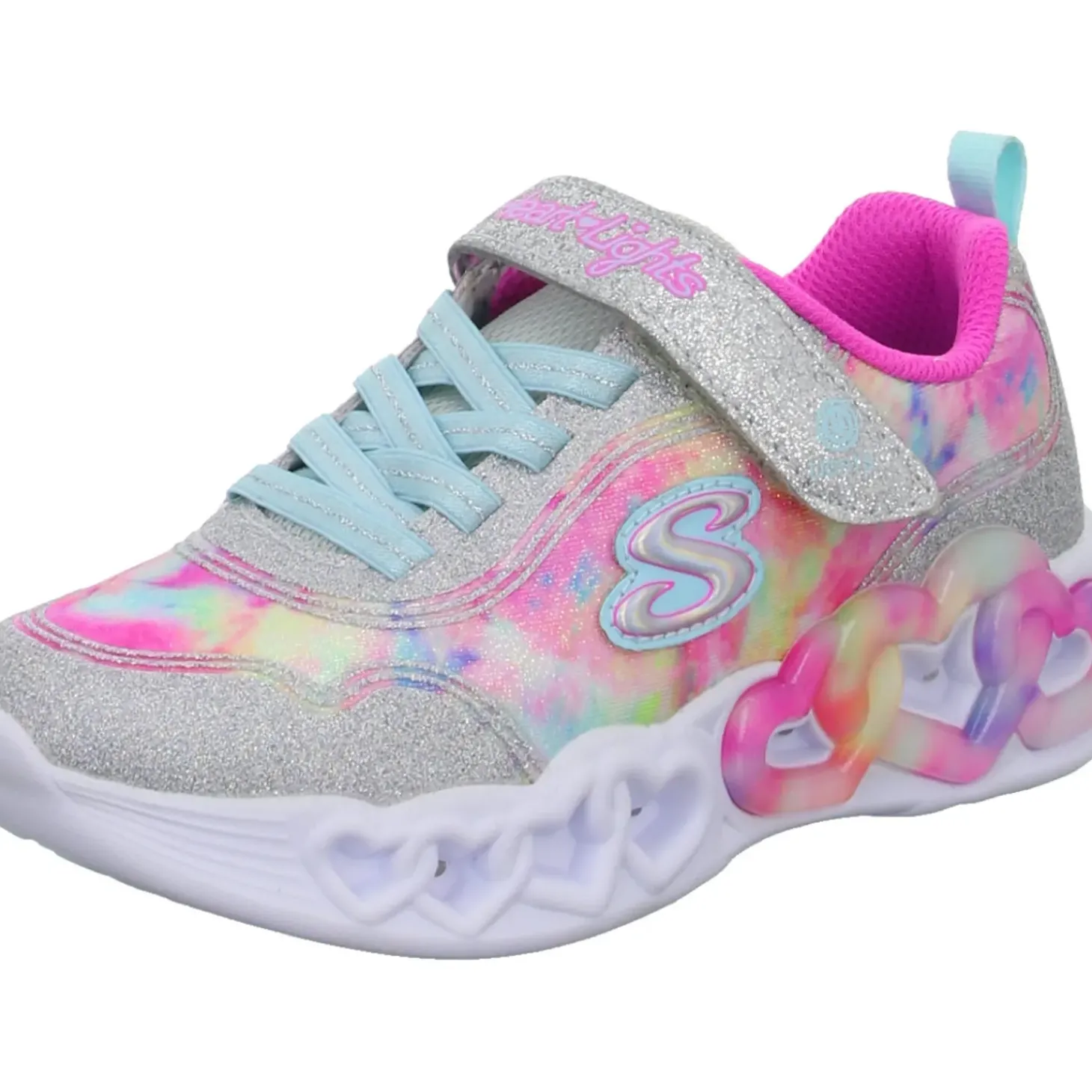 Skechers Slipper/Kletthalbschuh (casual) S LIGHTS®-INFINITE HEART LIGHTS-COLOR LOVIN