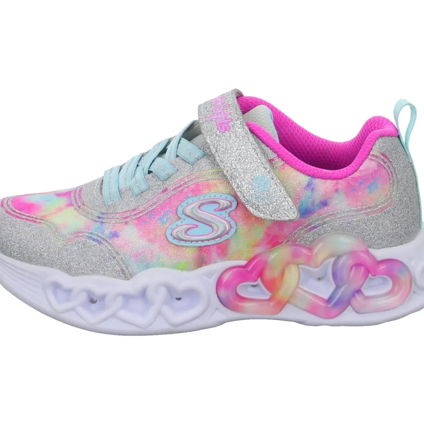 Skechers Slipper/Kletthalbschuh (casual) S LIGHTS®-INFINITE HEART LIGHTS-COLOR LOVIN