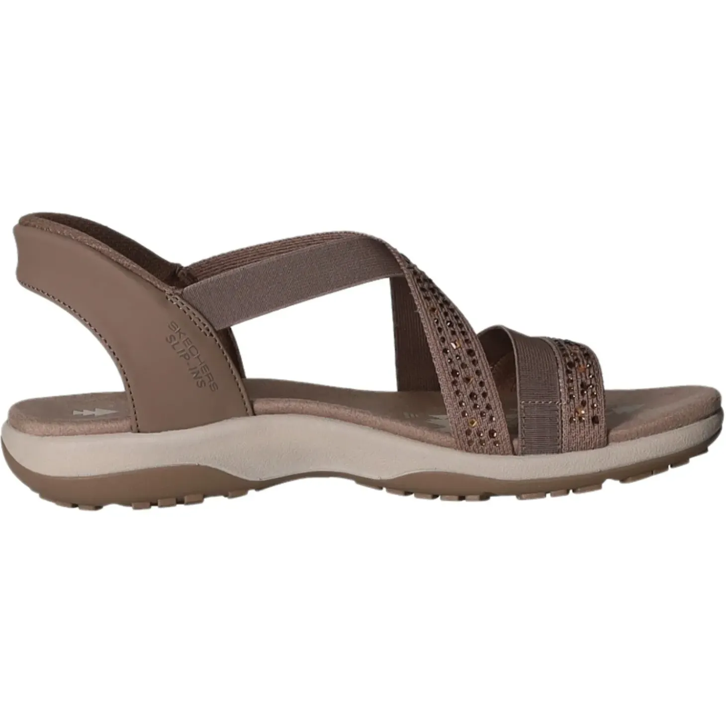 Skechers Sportliche Sandalette bis 30mm Sohlenhöhe REGGAE SLIM-SUMMER SPARKLE