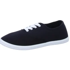 Sneakers Leinen Schnürhalbschuh