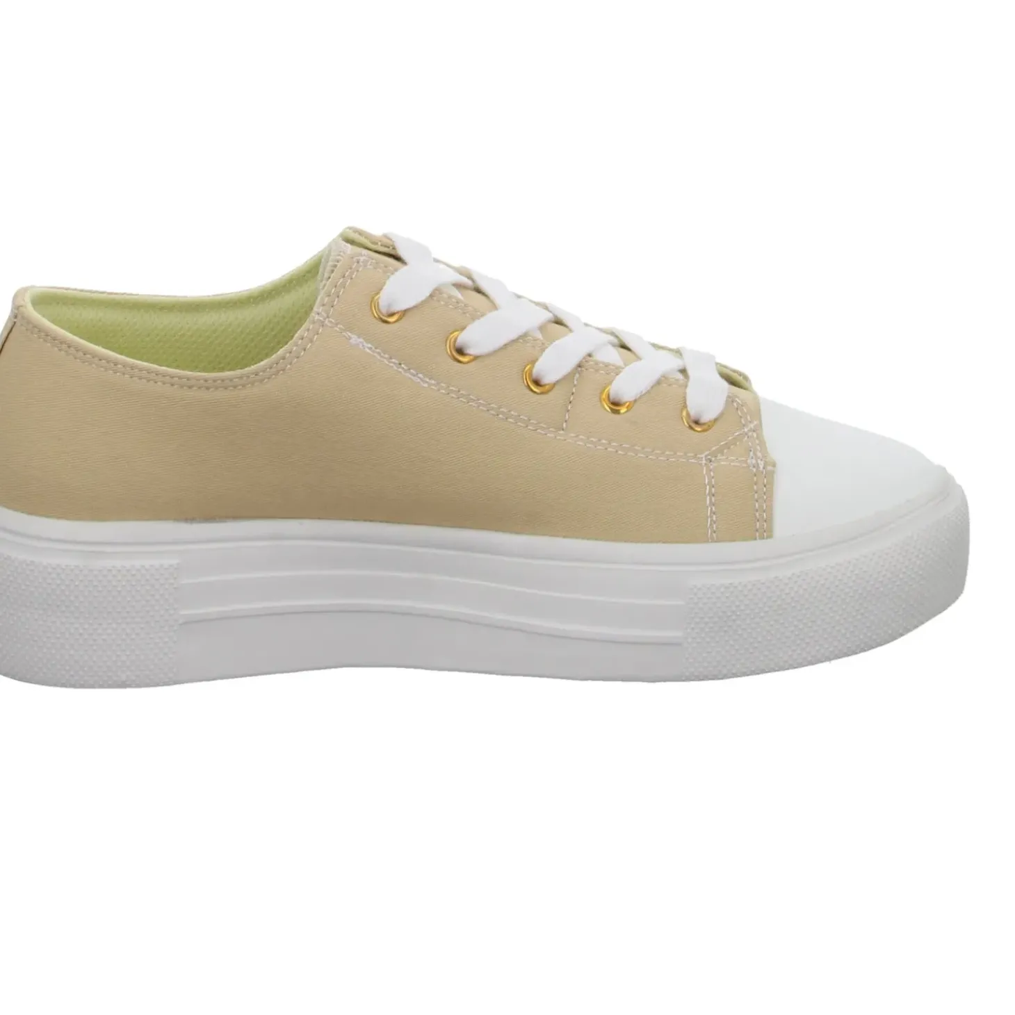 Sneakers Leinen Schnürhalbschuh