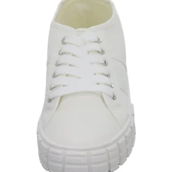 Sneakers Leinen Schnürhalbschuh