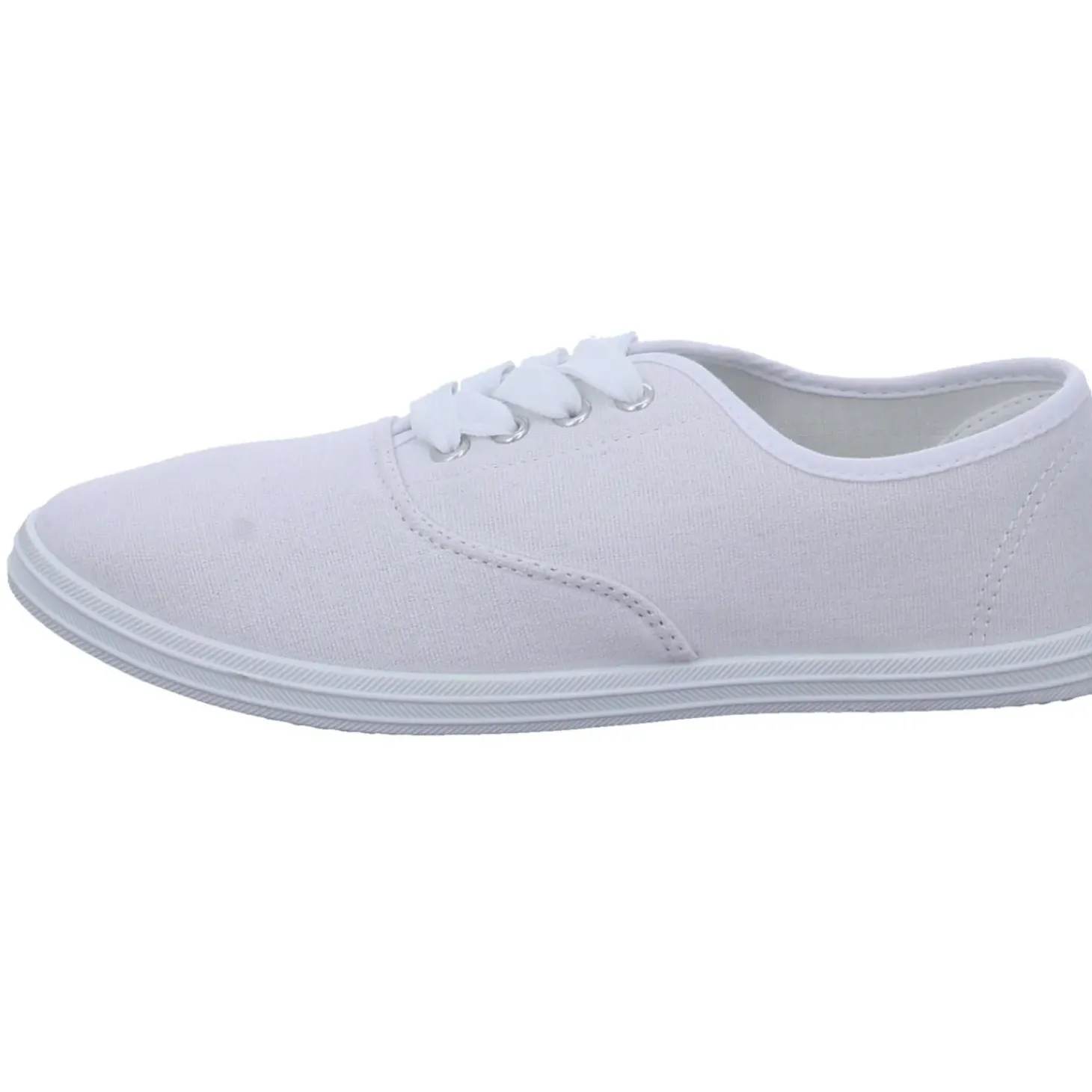 Sneakers Leinen Schnürhalbschuh