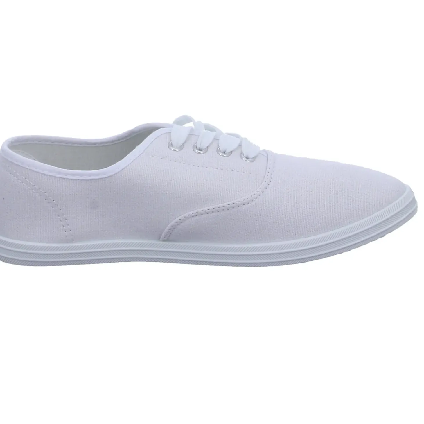 Sneakers Leinen Schnürhalbschuh