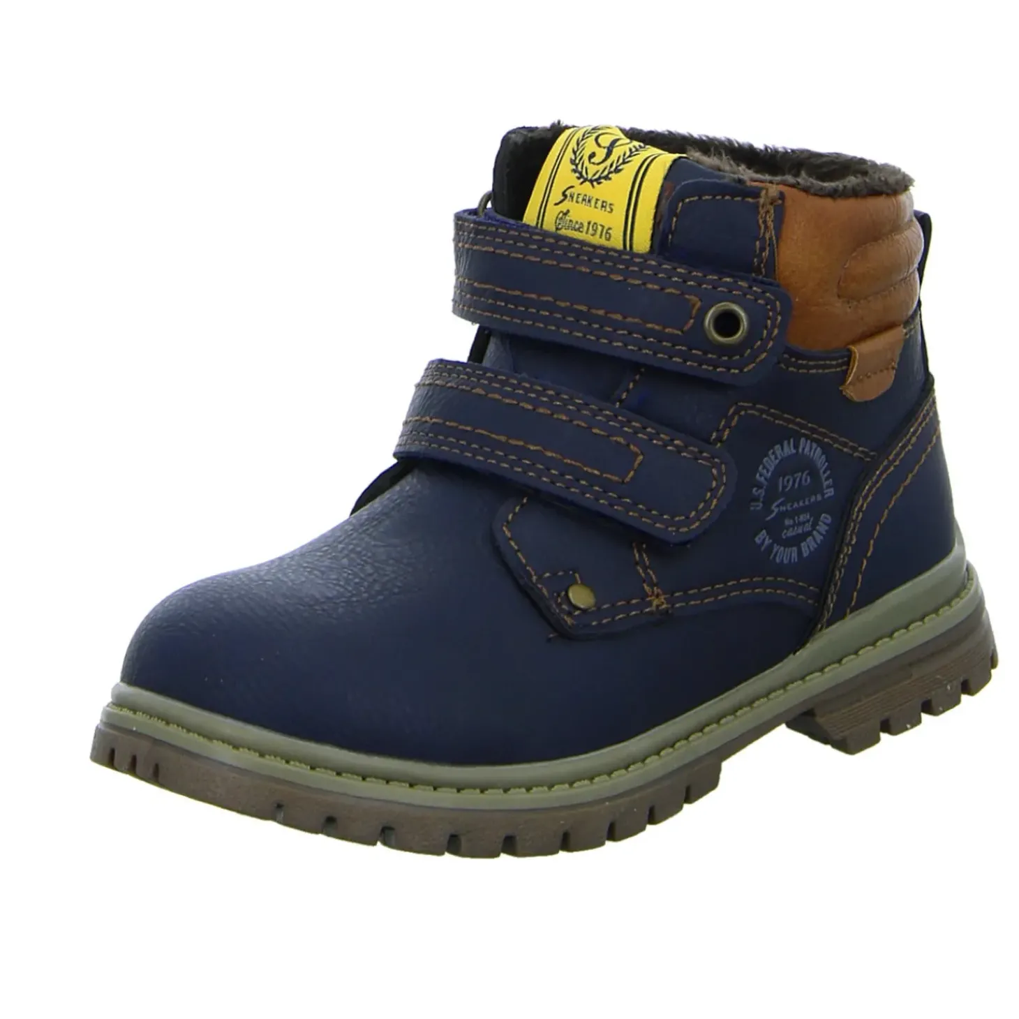 Sneakers Schlupf-/Klettstiefelette Warmfutter