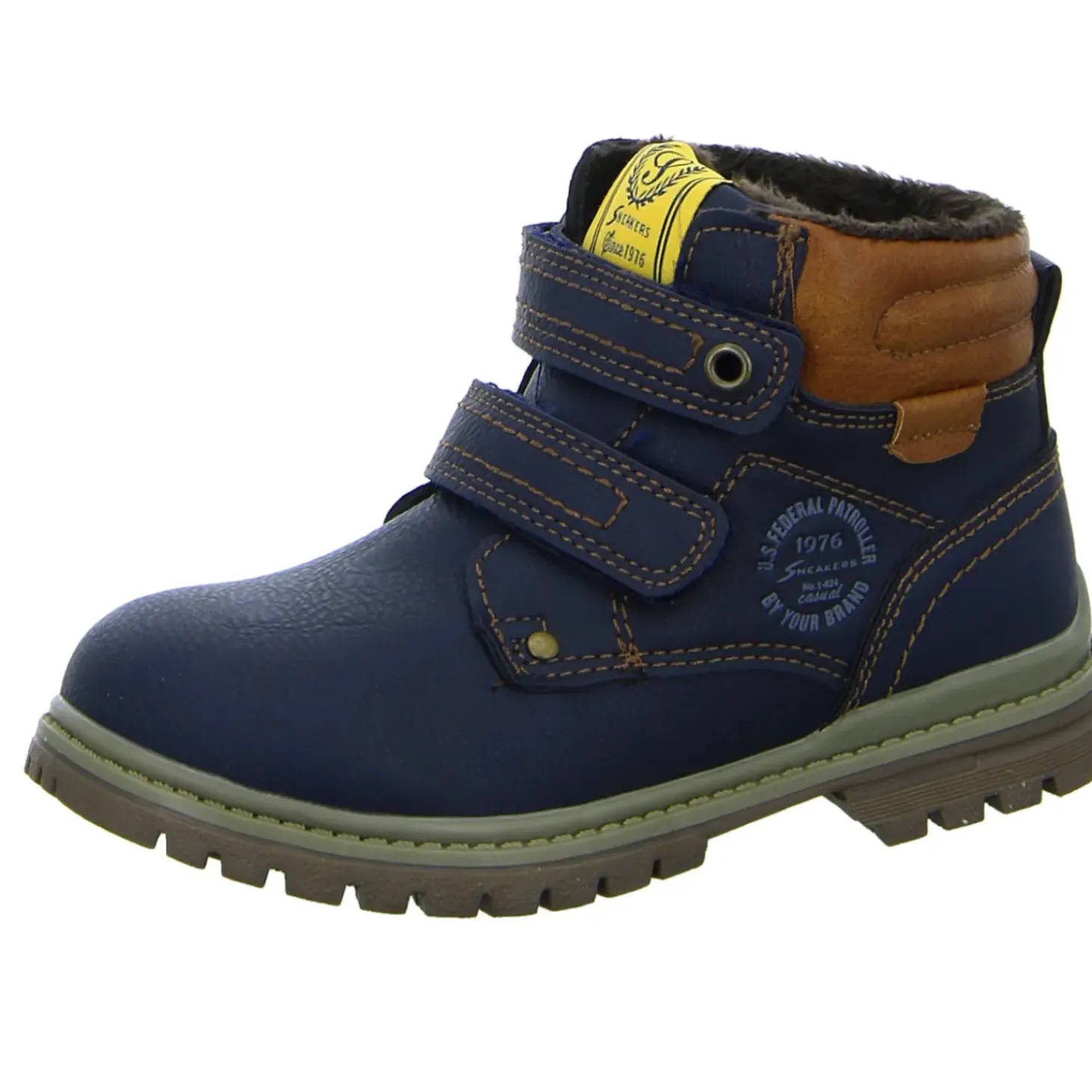 Sneakers Schlupf-/Klettstiefelette Warmfutter