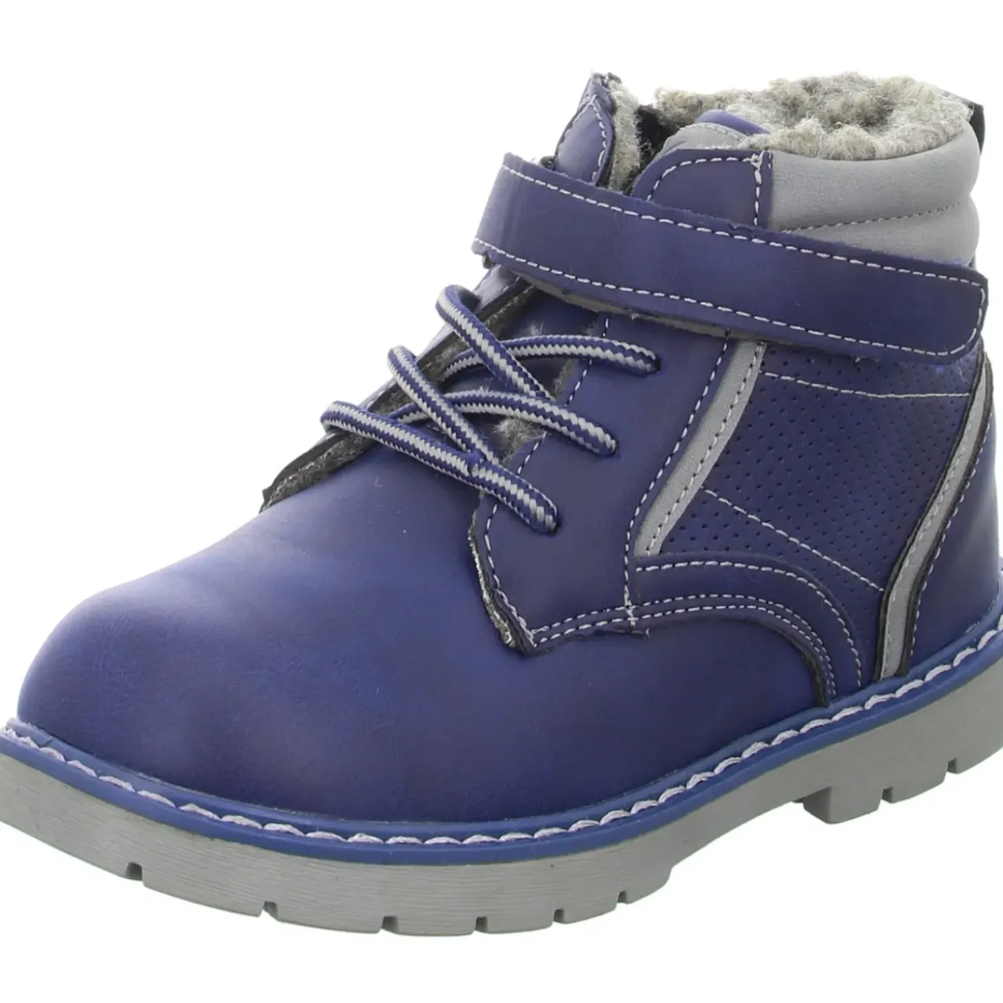 Sneakers Schlupf-/Klettstiefelette Warmfutter
