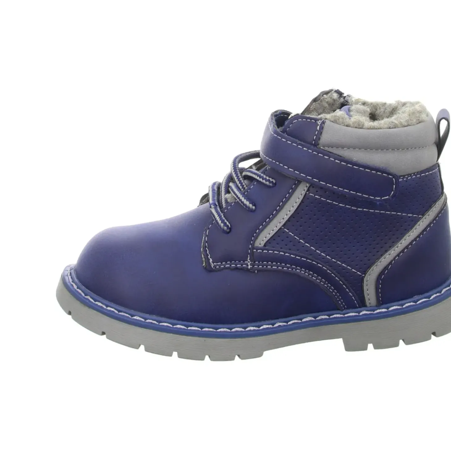Sneakers Schlupf-/Klettstiefelette Warmfutter