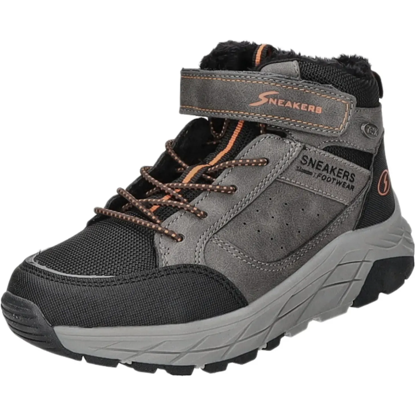 Sneakers Schlupf-/Klettstiefelette Warmfutter