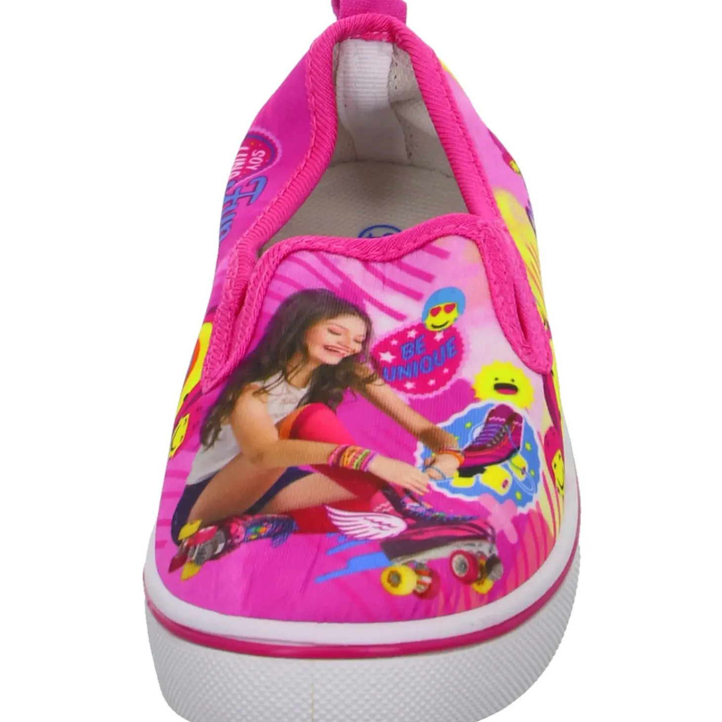 Soy Luna Leinen Slipper/Kletthalbschuh