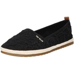 Tom Tailor Leinen Slipper/Kletthalbschuh