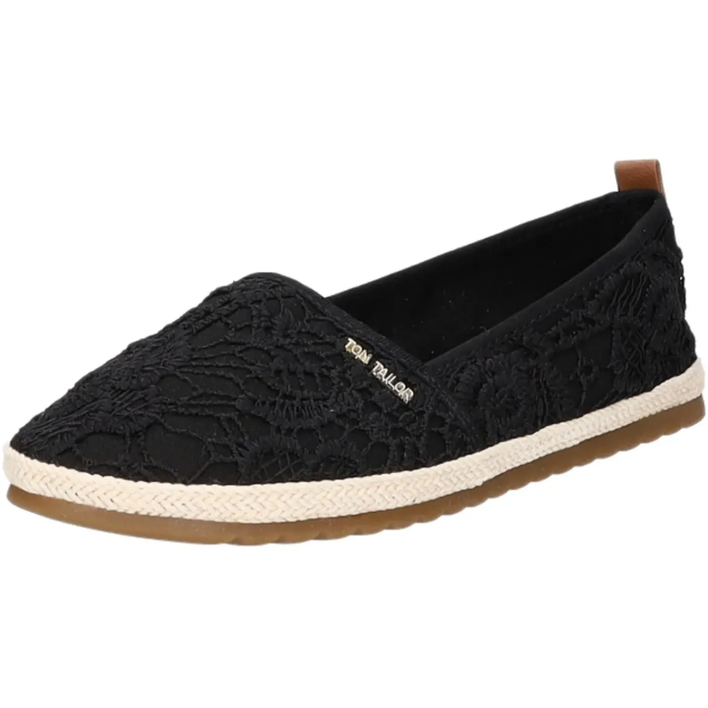 Tom Tailor Leinen Slipper/Kletthalbschuh