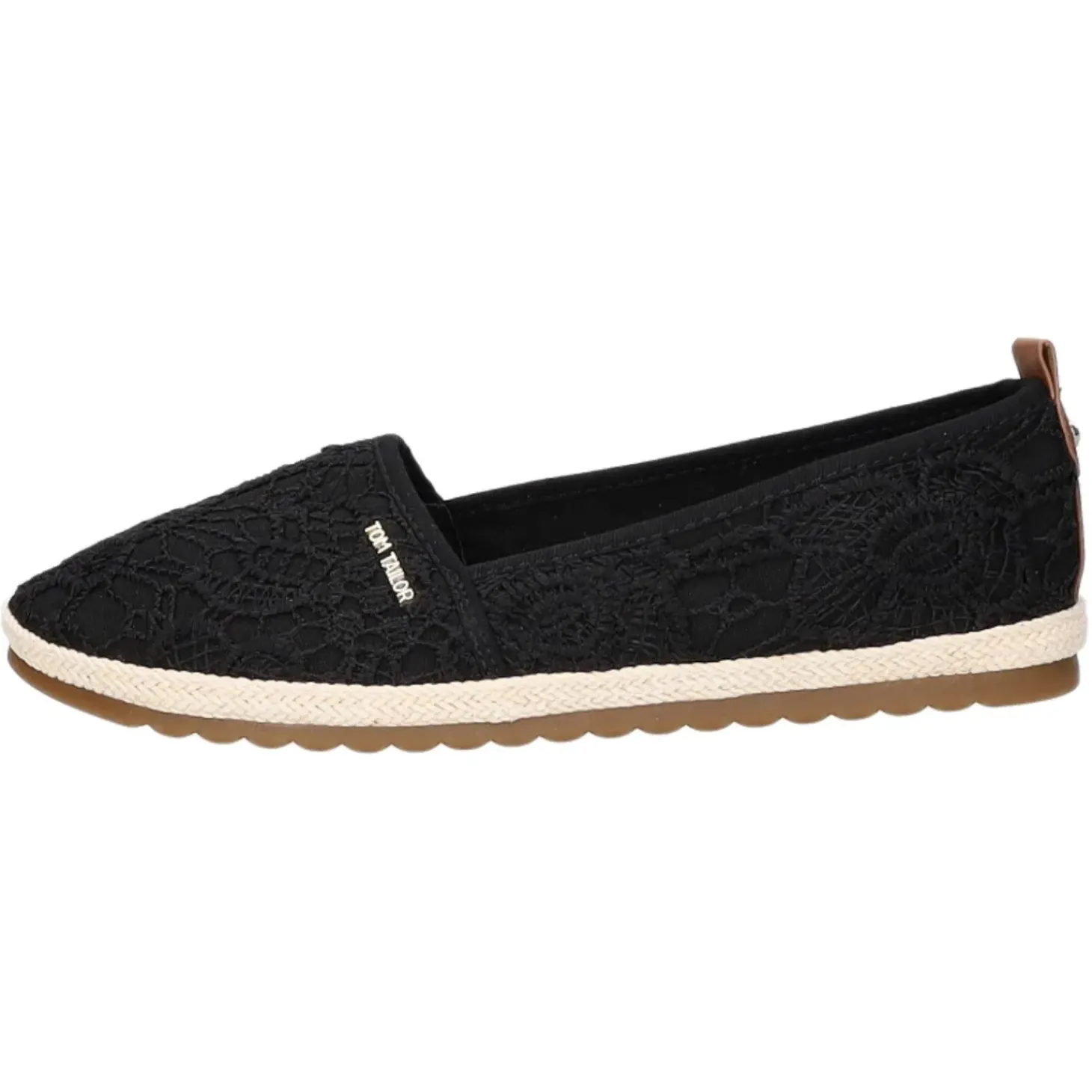 Tom Tailor Leinen Slipper/Kletthalbschuh
